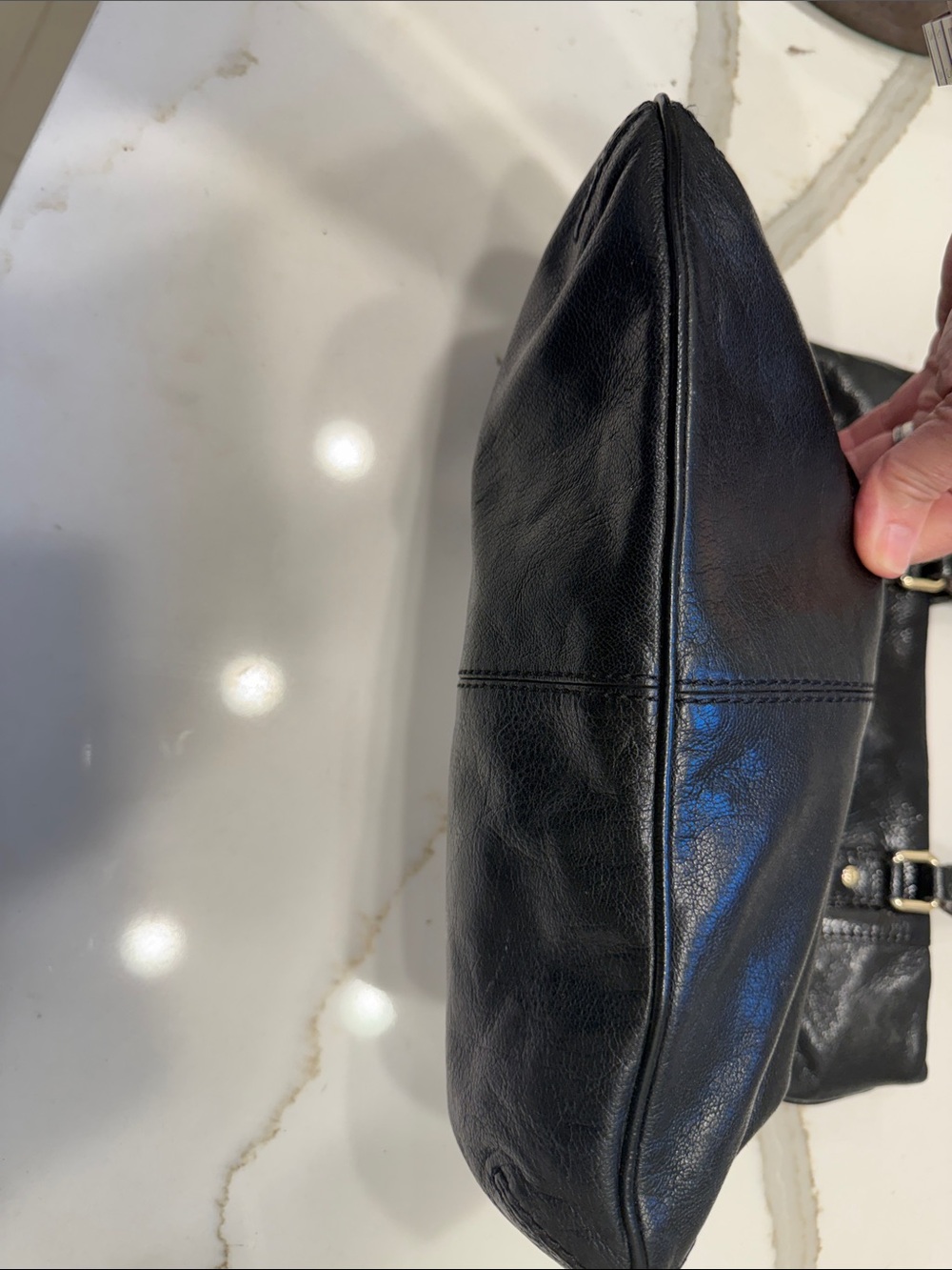 kate spade Alexa Black Leather Structured Tote / Satchel - Picture 8 of 11